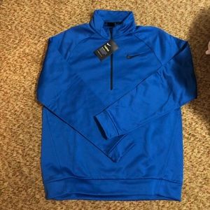 Men’s Nike Therma Half Zip Jacket Size L Blue